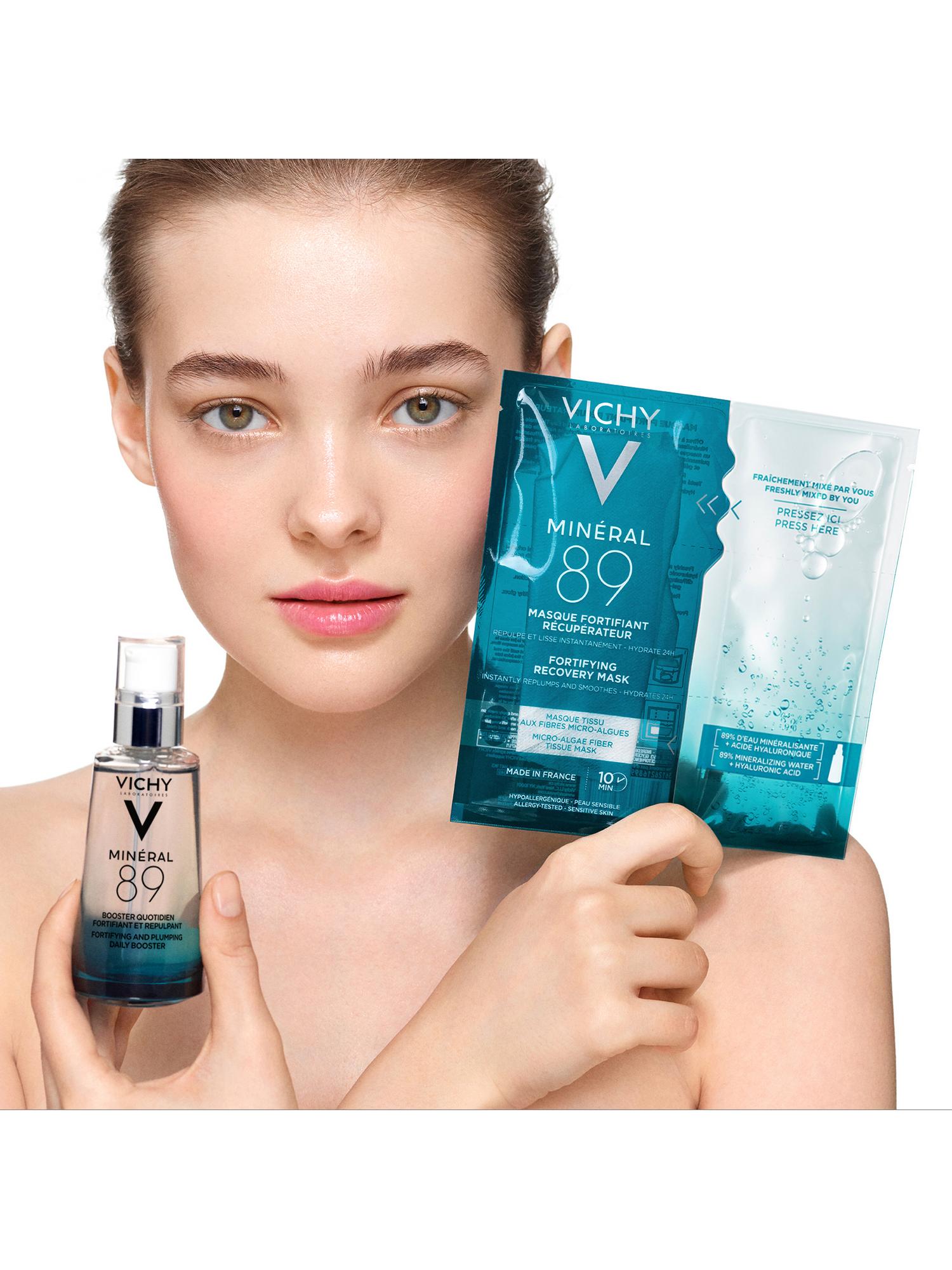 Виши Набор Ежедневный гель-сыворотка для кожи, подверженной внешним воздействиям Mineral 89, 50 мл + Экспресс-маска на тканевой основе из микроводорослей, 29 г (Vichy, Mineral 89) фото 2