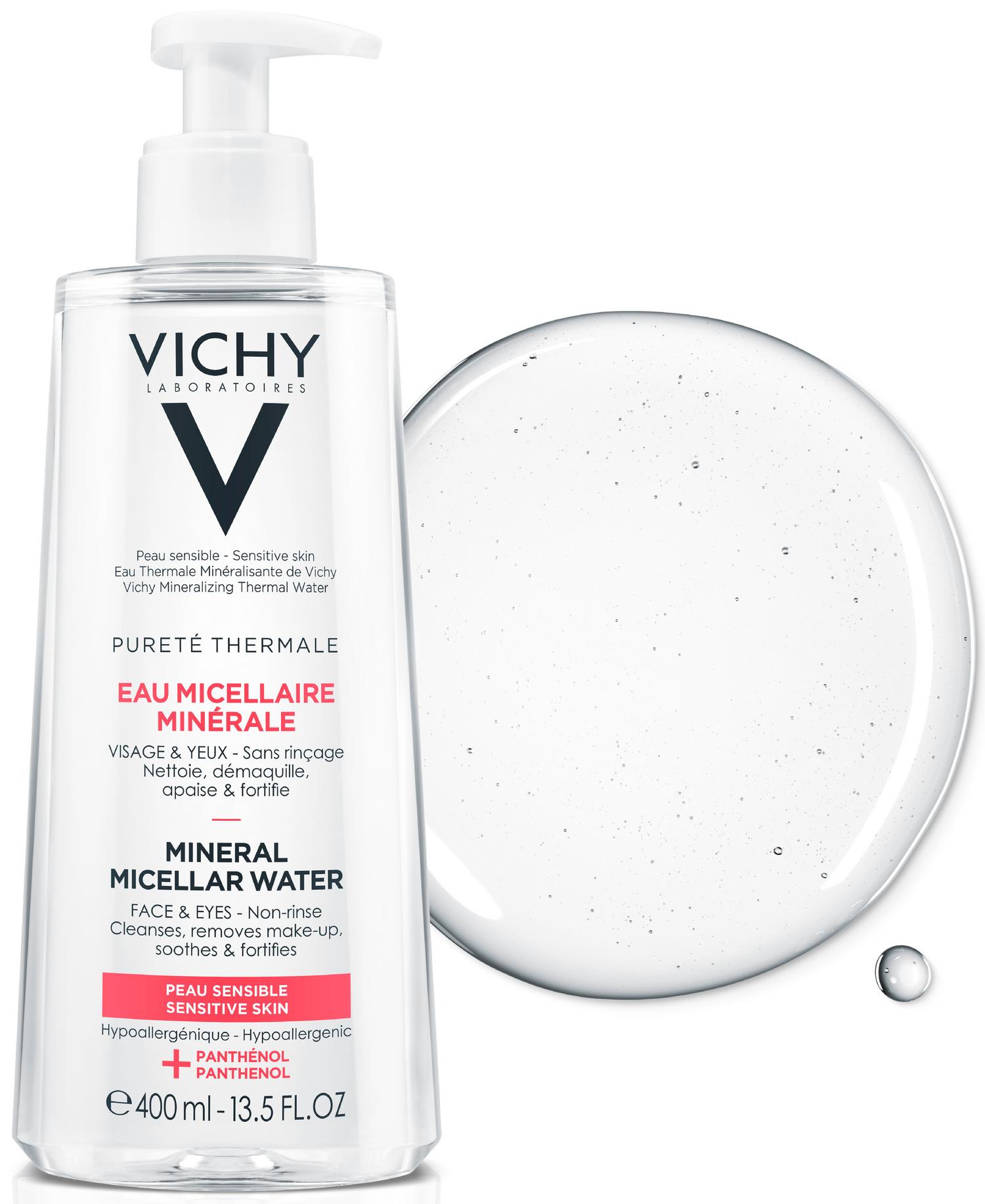 Виши Набор Мицеллярная вода с минералами для чувствительной кожи, 400 мл х 2 (Vichy, Purete Thermal) фото 3