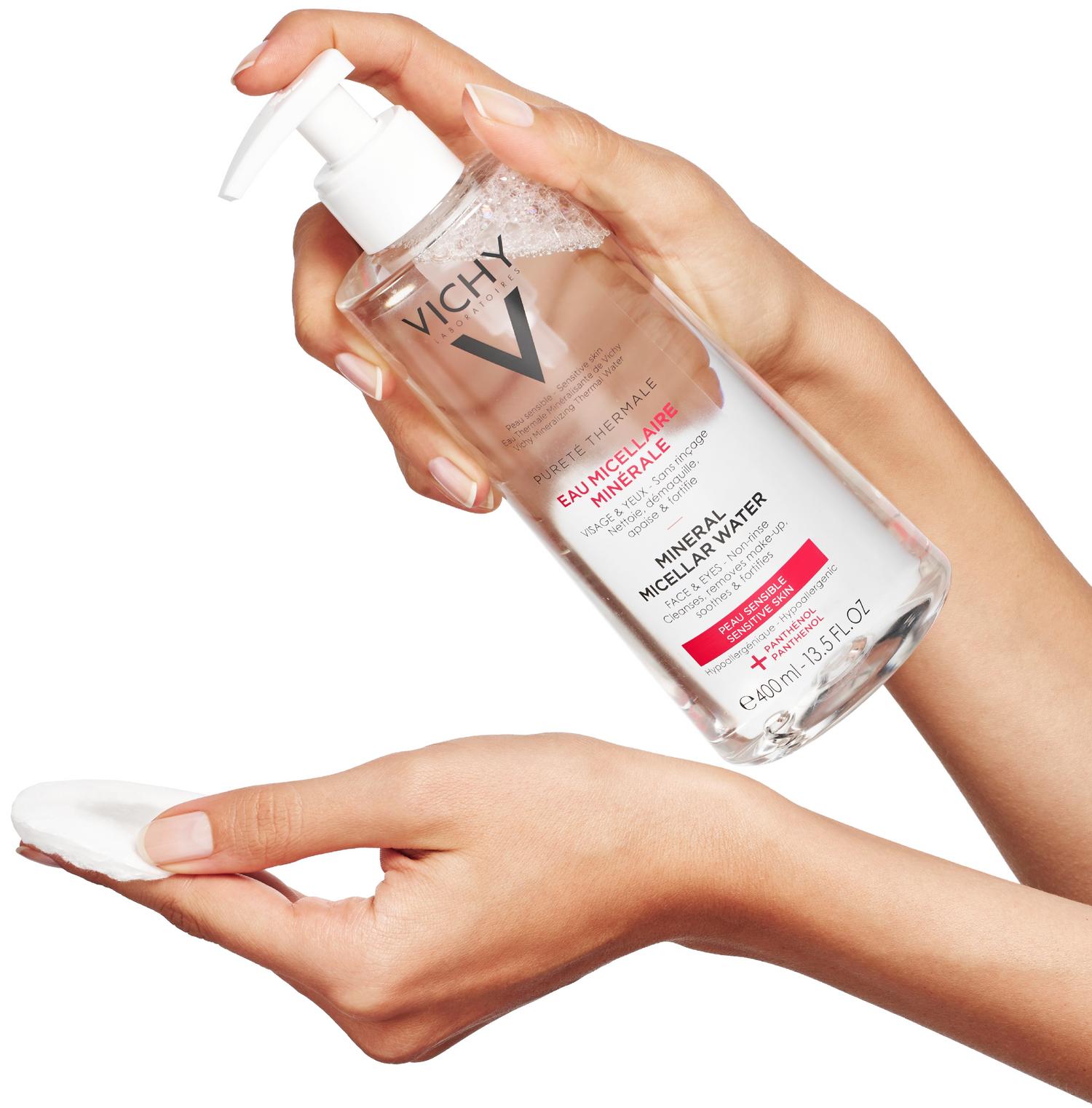 Виши Набор Мицеллярная вода с минералами для чувствительной кожи, 400 мл х 2 (Vichy, Purete Thermal) фото 4