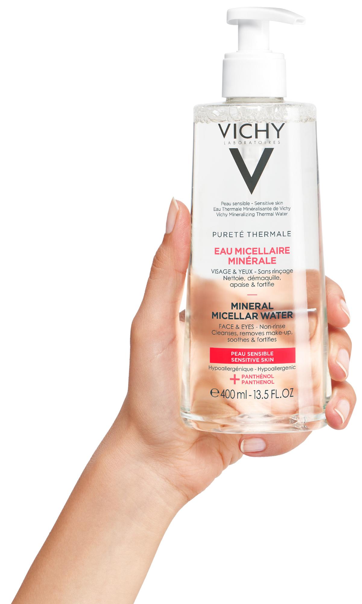 Виши Набор Мицеллярная вода с минералами для чувствительной кожи, 400 мл х 2 (Vichy, Purete Thermal) фото 5