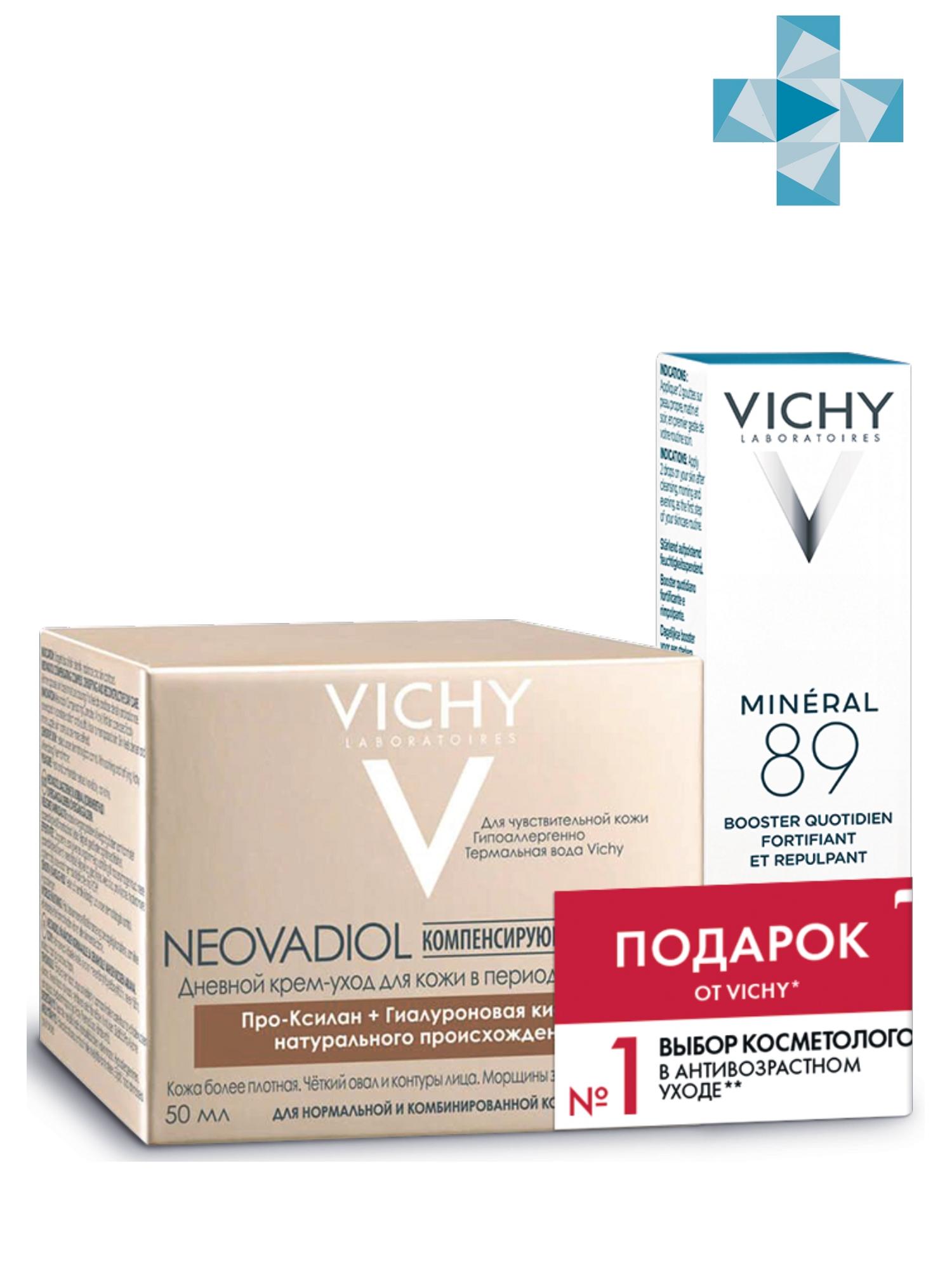 Виши Набор Neovadiol Компенсирующий комплекс для нормальной и комбинированной кожи 50 мл + Ежедневный гель-сыворотка Mineral 89, 10 мл (Vichy, Neovadiol) фото 0