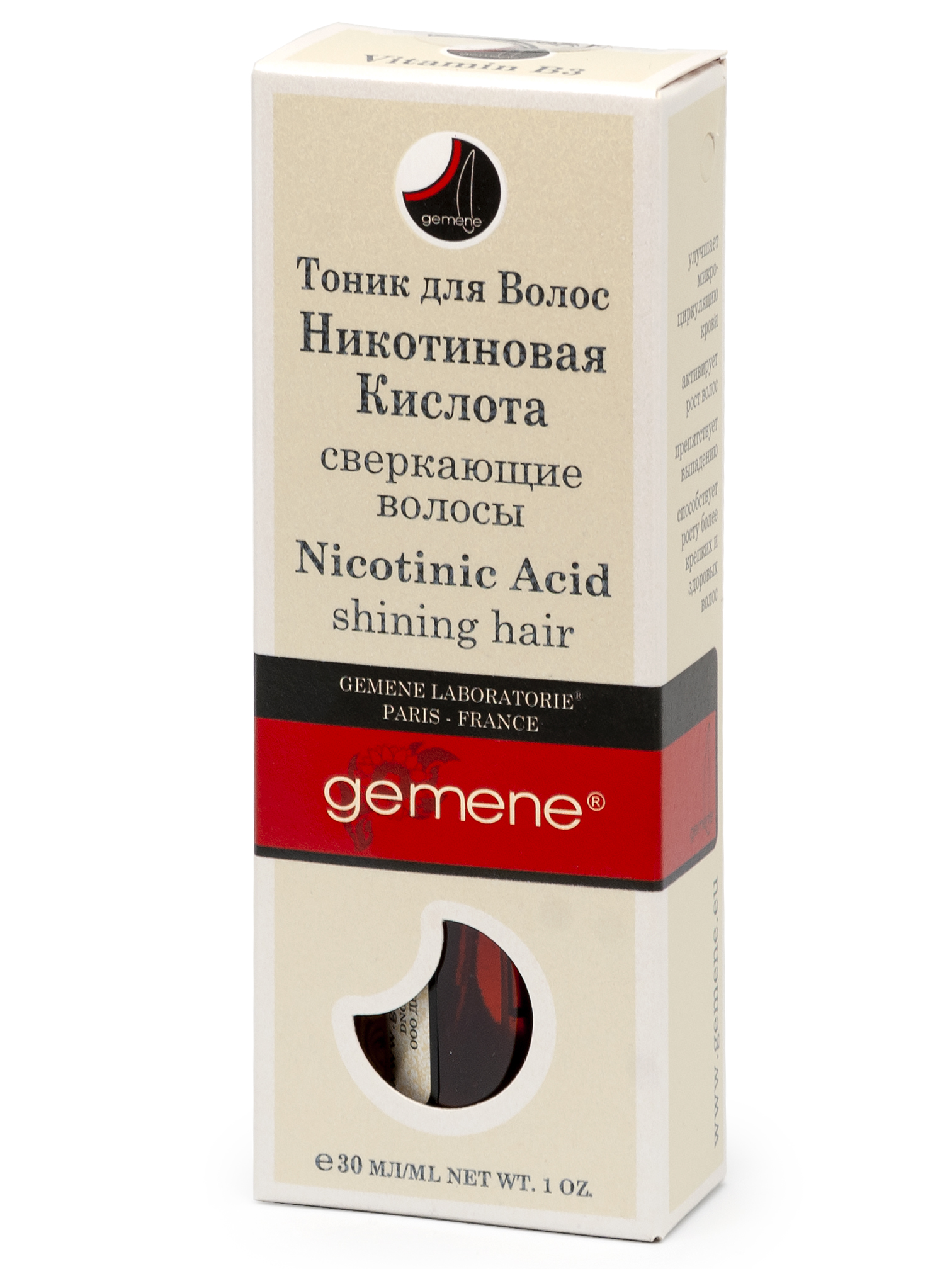 ДНЦ Косметика Тоник с никотиновой кислотой для волос, 30 мл (DNC Kosmetika, Gemene) фото 3