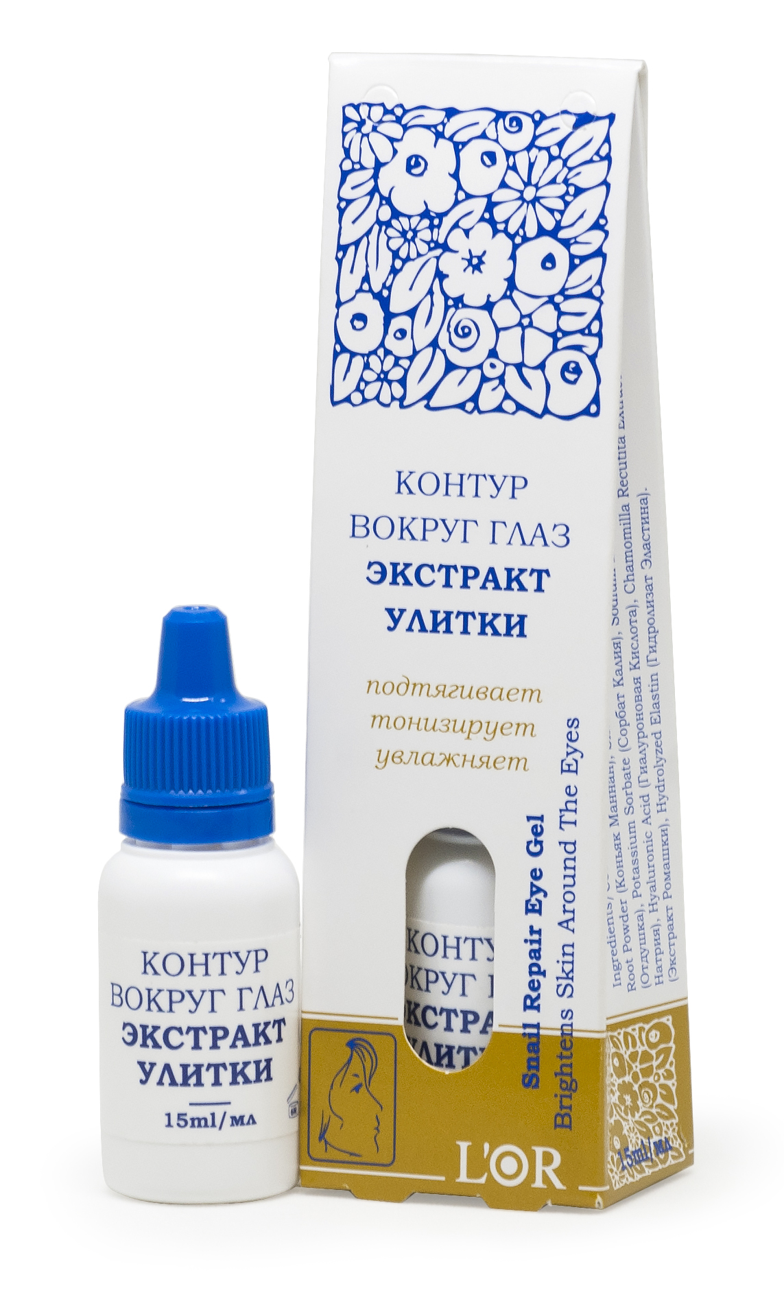 ДНЦ Косметика Контур вокруг глаз Экстракт Улитки, 15 мл (DNC Kosmetika, L'Or) фото 0