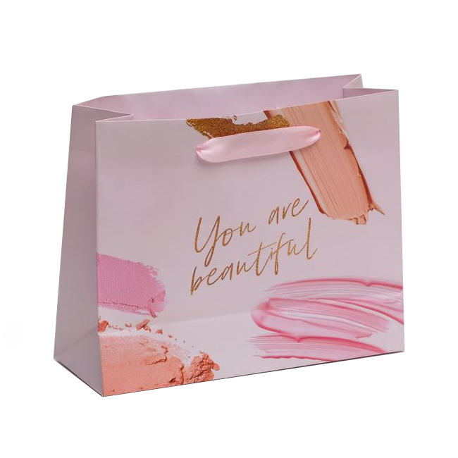  Пакет ламинированный горизонтальный You are Beautiful 22 × 17,5 × 8 см (Подарочная упаковка, Пакеты) фото 0