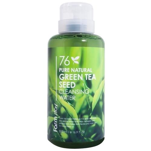 Очищающая вода с экстрактом зеленого чая 500 мл (Farmstay, Для лица)