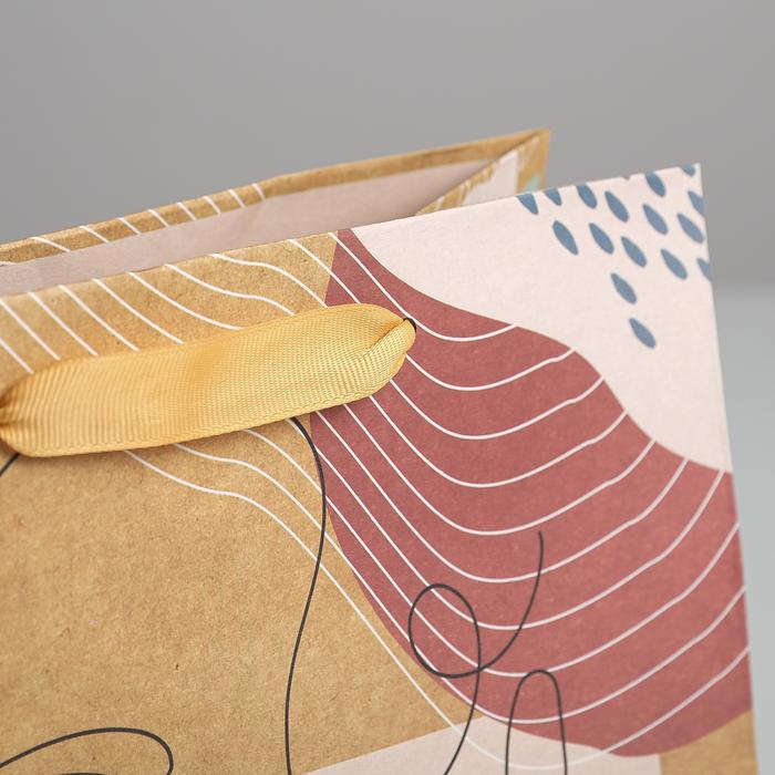  Пакет крафтовый квадратный You are Perfect 22 × 22 × 11 см (Подарочная упаковка, Пакеты) фото 2