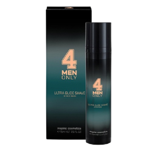 Инспира Косметикс Ультрамягкий гель-крем для умывания и бритья Ultra Glide Shave & Face Wash, 75 мл (Inspira Cosmetics, 4 Men Only) фото 0