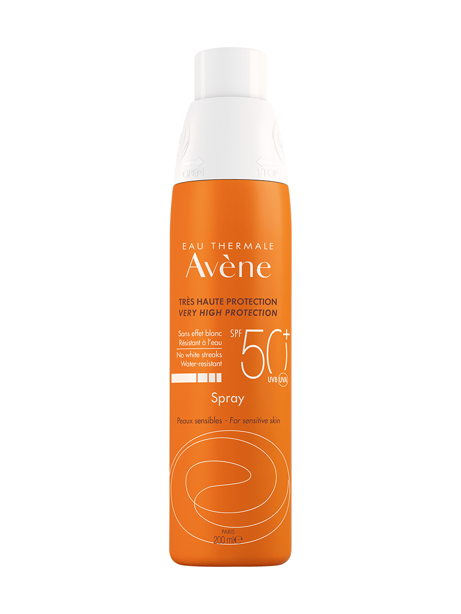 Avene Солнцезащитный спрей для чувствительной кожи SPF 50+, 200 мл (Avene, Suncare) avene спрей солнцезащитный для чувствительной кожи spf50 200 мл