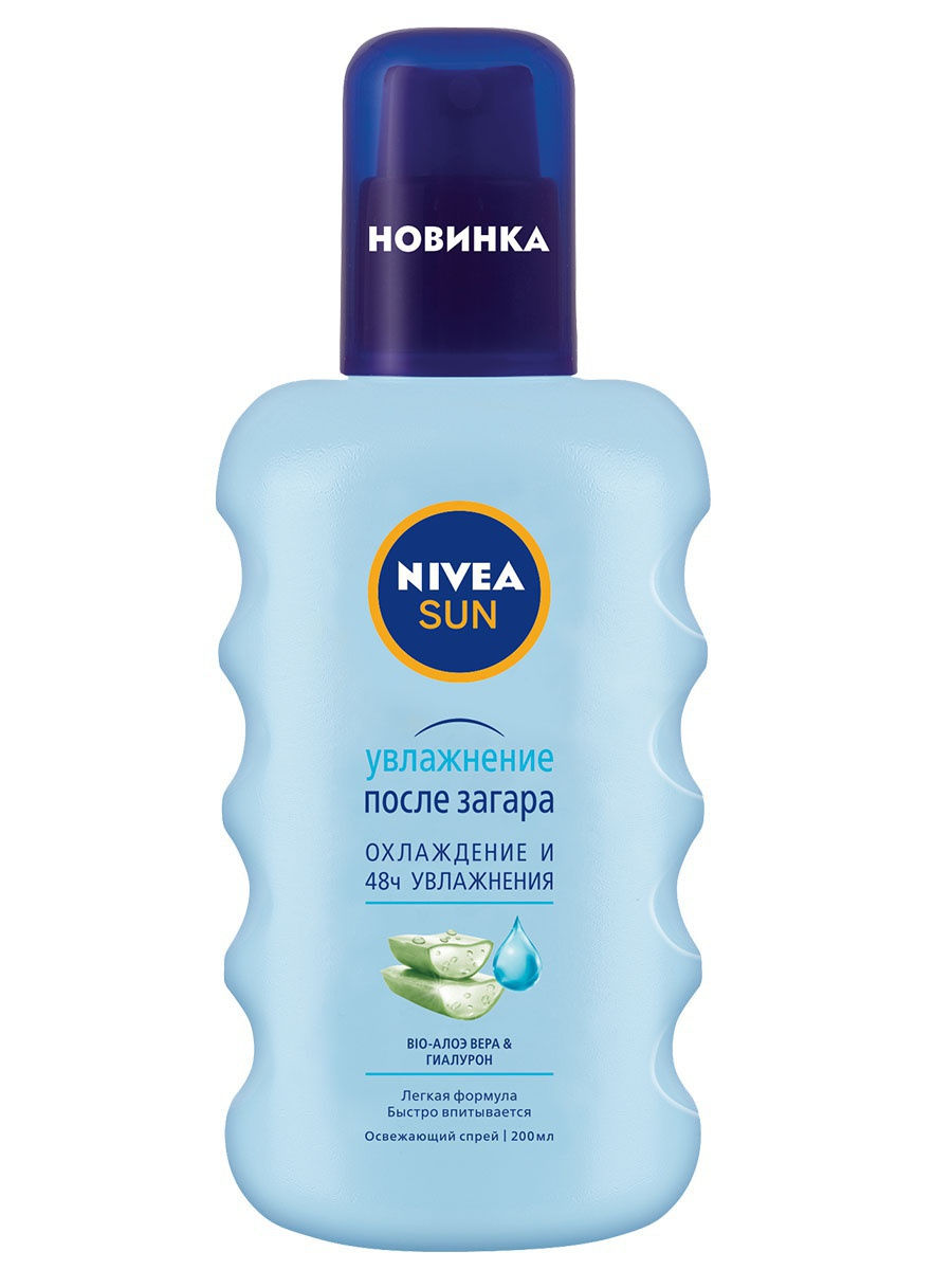 Нивеа Увлажняющий спрей после загара 200 мл (Nivea, Защита от солнца) фото 0