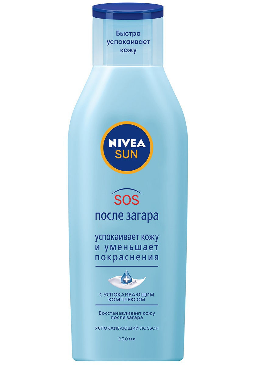 Нивеа Восстанавливающий SOS-лосьон после загара 200 мл (Nivea, Защита от солнца) фото 0