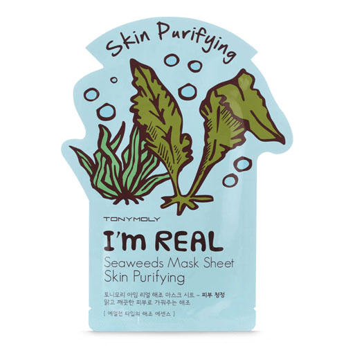 Тони Моли Одноразовая маска с экстрактом морских водорослей 21 мл (Tony Moly, I am real) фото 0