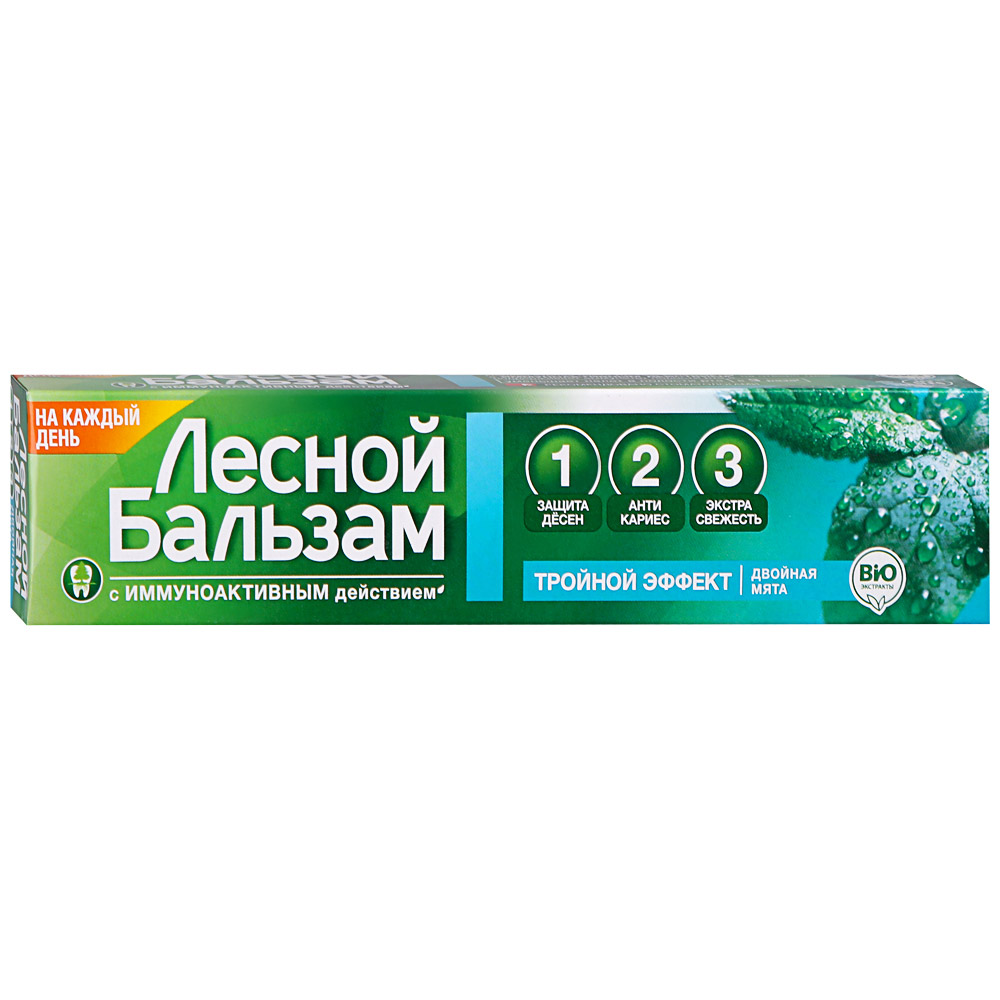  Зубная паста Тройной эффект двойная мята  75 мл (Концерн Калина, Гигиена полости рта) фото 0