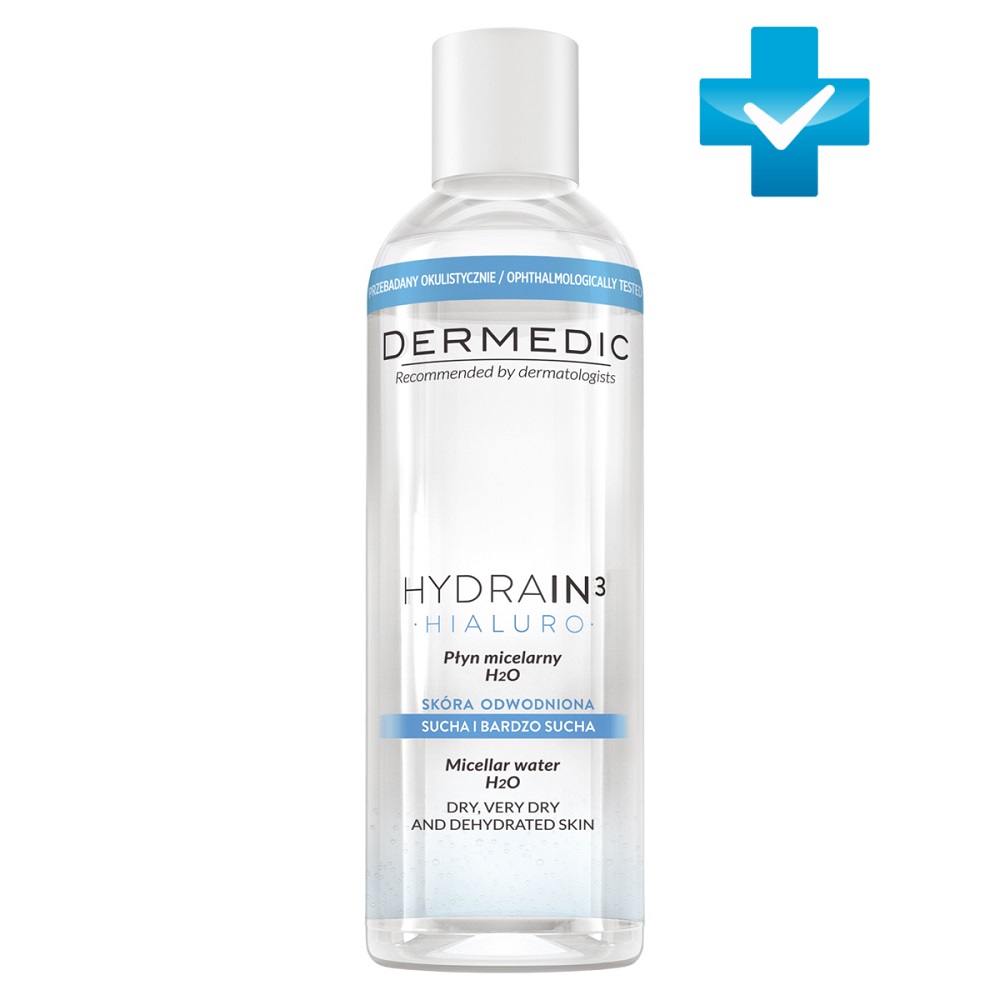 Купить Dermedic Мицеллярная вода H2O Гидреин 3 Гиалуро, 200 мл (Dermedic, Hydrain3)