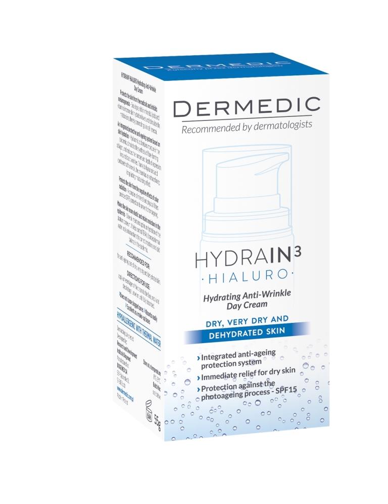 Дермедик Дневной увлажняющий крем против морщин Гидреин 3 Гиалуро, 55 г (Dermedic, Hydrain3) фото 6