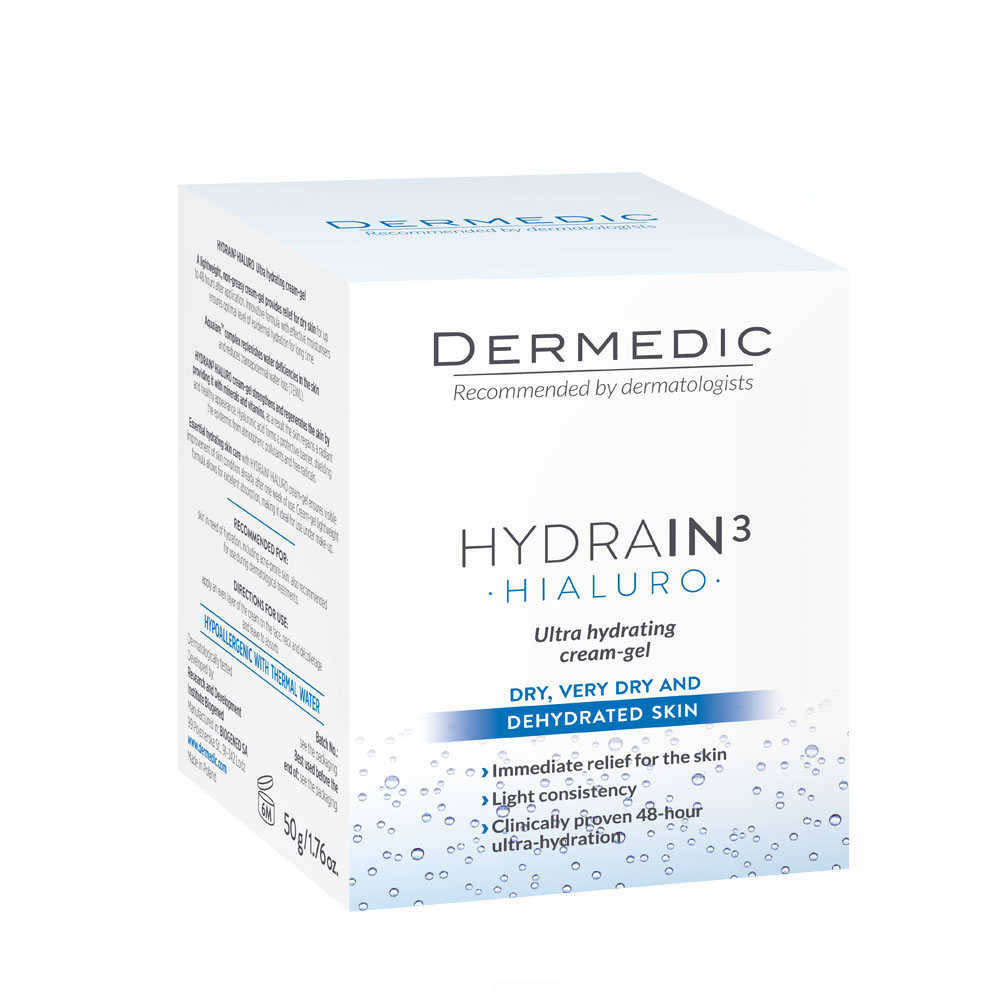 Дермедик Ультраувлажняющий крем-гель Гидреин Hialuro Ultra Hydrating Cream-gel, 50 г (Dermedic, Hydrain) Дермедик Ультраувлажняющий крем-гель Гидреин Hialuro Ultra Hydrating Cream-gel, 50 г (Dermedic, Hydrain) фото 8