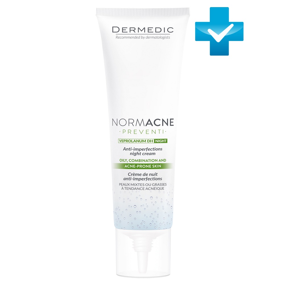 Dermedic Ночной крем против несовершенств Нормакне Anti-Imperfections Night Cream, 40 мл (Dermedic, Normacne) ночной крем против несовершенств dermedic normacne preventi