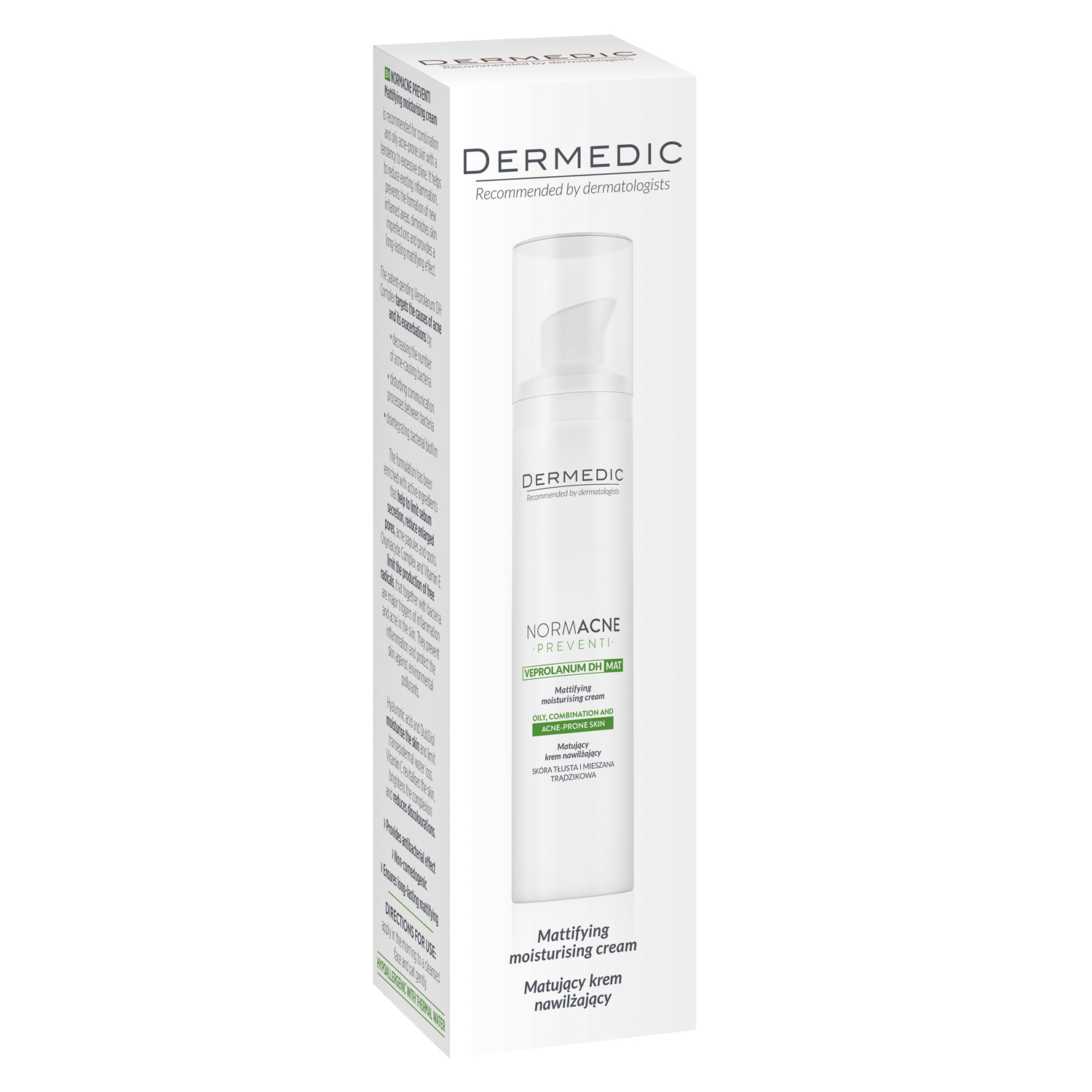 Дермедик Матирующий увлажняющий крем Нормакне Mattifying Moisturising Cream, 40 мл (Dermedic, Normacne) Дермедик Матирующий увлажняющий крем Нормакне Mattifying Moisturising Cream, 40 мл (Dermedic, Normacne) фото 7