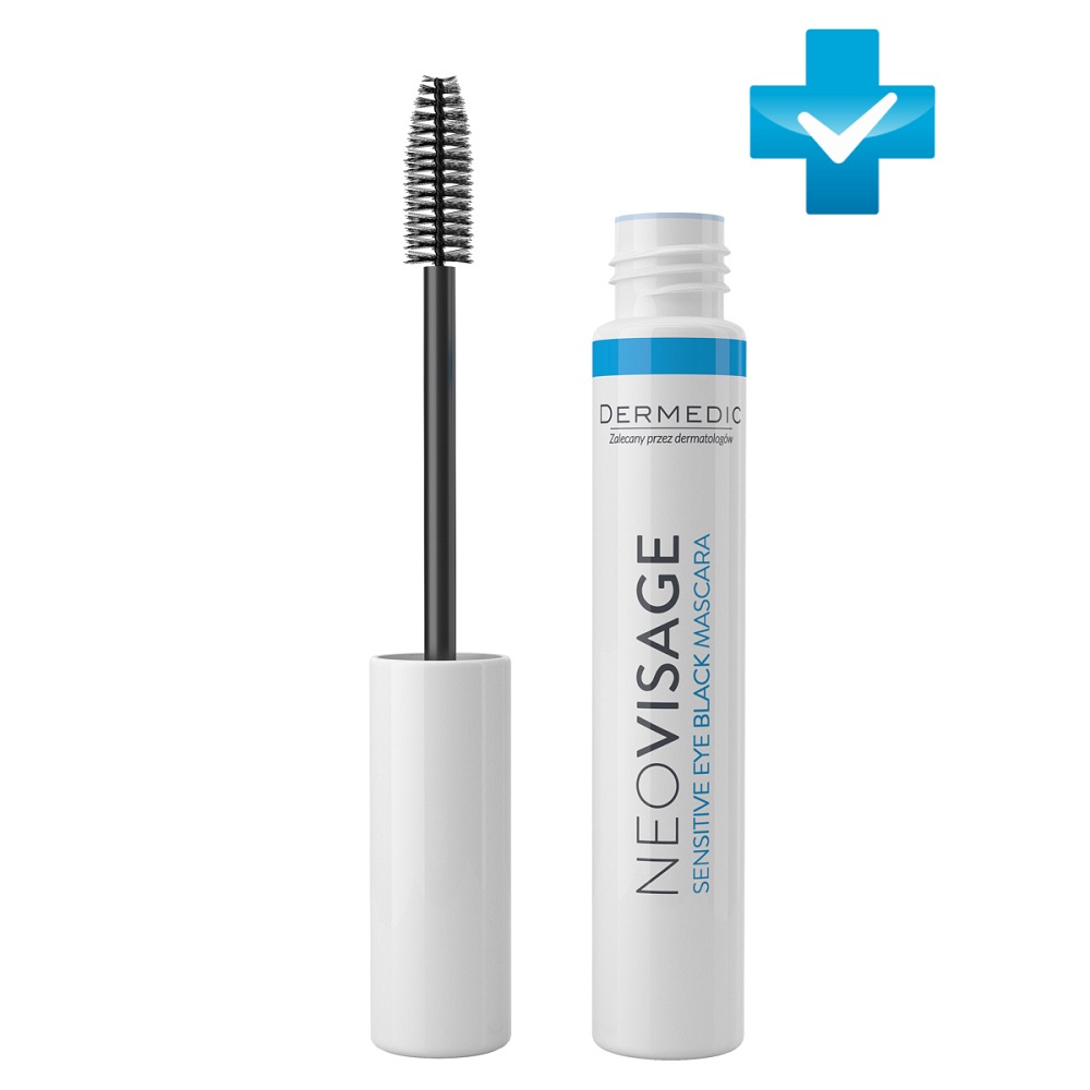 Дермедик Гипоаллергенная удлиняющая тушь для ресниц Неовизаж Sensitive Eye Black Mascara, 8 мл (Dermedic, NeoVisage) фото 0