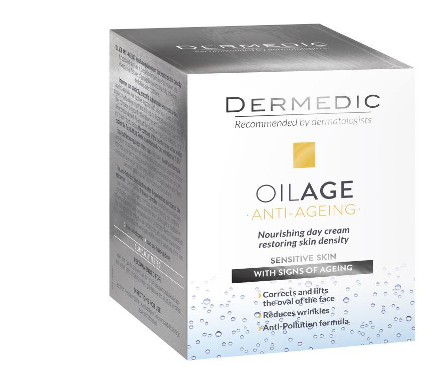 Dermedic ОИЛЭЙДЖ Дневной питательный крем для восстановления упругости кожи 50 г (Dermedic, Oilage)