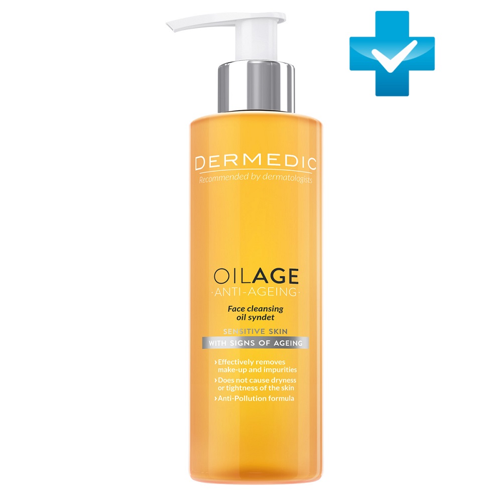 Дермедик Масляный cиндет для умывания Оилэйдж Face Cleansing Oil Syndet, 200 мл (Dermedic, Oilage) фото 0
