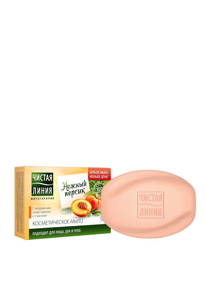 Комплексное мыло с персиком, 90 гр (Концерн Калина, Уход за телом) фото 1