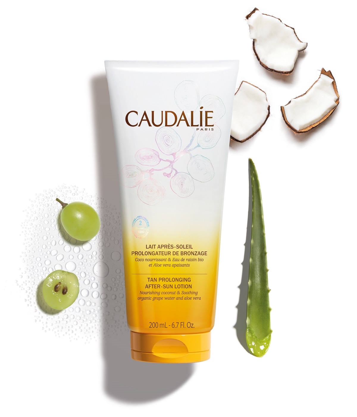 Кодали Лосьон для тела усилитель после загара, увлажняющий и успокаивающий, 200 мл (Caudalie, Sun care) фото 1