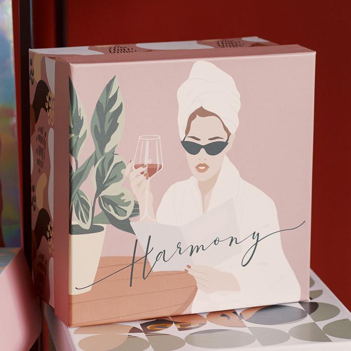  Коробка подарочная квадратная Girl 18 × 18 × 9,5 см (Подарочная упаковка, Коробки) фото 2