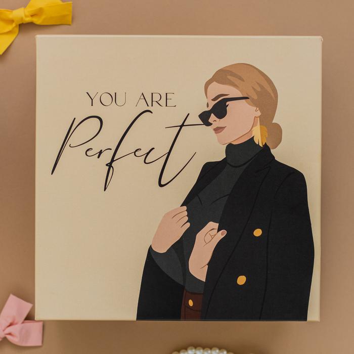  Коробка подарочная квадратная Girl 22 × 22 × 12 см (Подарочная упаковка, Коробки) фото 5