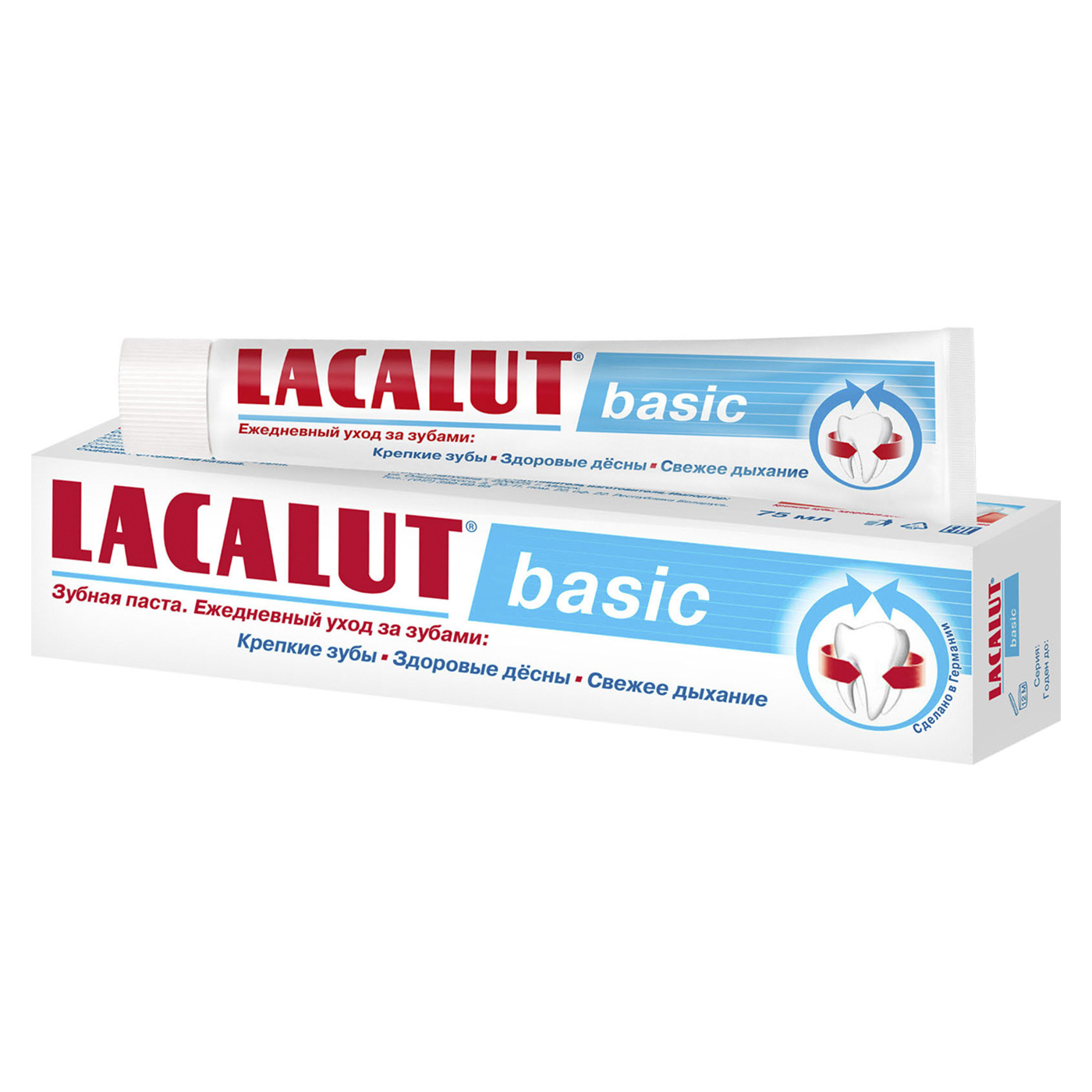 Купить Lacalut Зубная паста Бейсик 75 мл (Lacalut, Зубные пасты), Германия