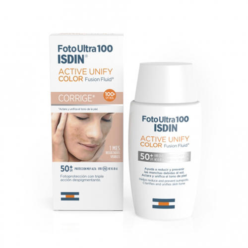  Флюид солнцезащитный для лица SPF 50+, 50 мл (ISDIN, Foto ultra) фото 0