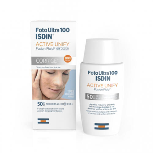  Флюид солнцезащитный для лица SPF 50+, 50 мл (ISDIN, Foto ultra) фото 0