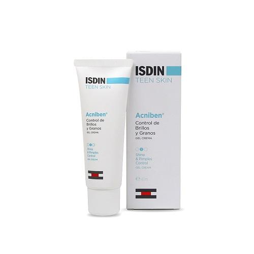 ISDIN Гель-крем для лица Teen Skin Acniben Control De brillos Y Granos, 40мл (ISDIN, Acniben)