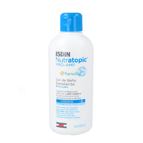 ISDIN Гель смягчающий для душа для атопичной кожи Nutratopic Pro-AMP Gel De Bano, 400 мл. фото