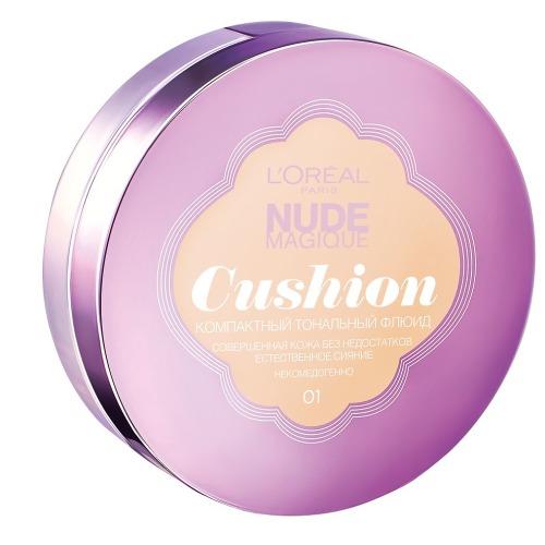 Лореаль Париж Тональный крем-кушон для лица, тон 1 Фарфор (L'oreal Paris, Nude magique) фото 0