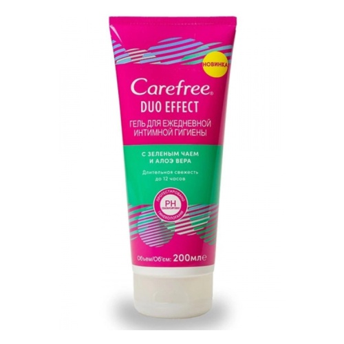 CAREFREE Гель для ежедневной интимной гигиены зеленый чай и алоэ 200 мл (CAREFREE, Для интимной гигиены)