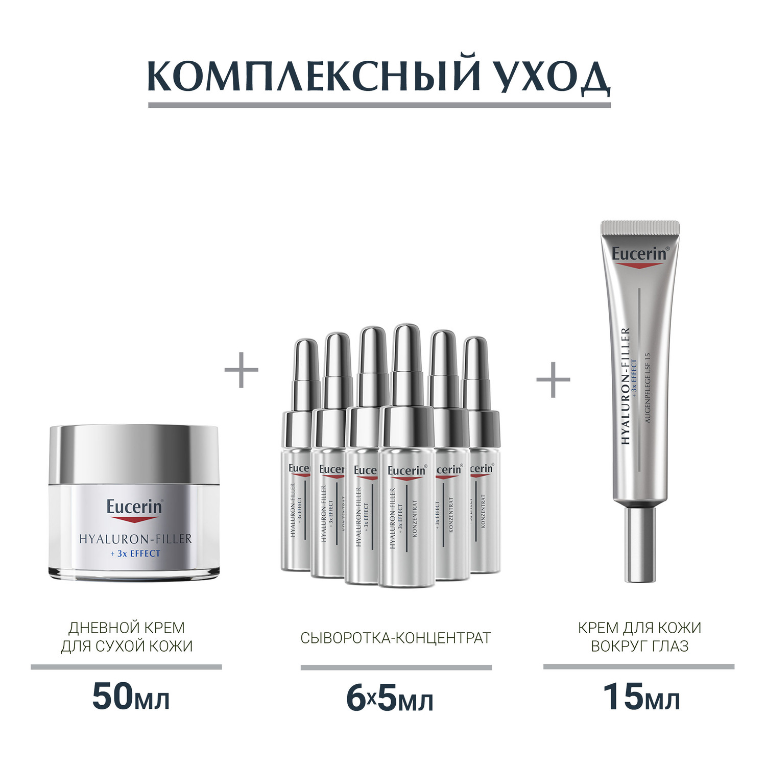 Эуцерин Антивозрастная сыворотка-концентрат для всех типов кожи, 6 х 5 мл (Eucerin, Hyaluron-Filler) фото 6