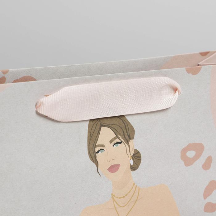  Пакет крафтовый You 22 × 17,5 × 8 см (Подарочная упаковка, Пакеты) фото 3