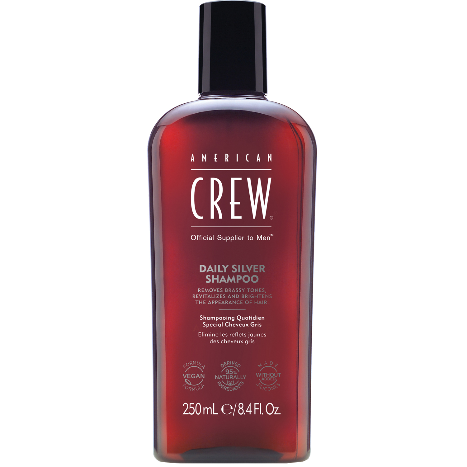 American Crew Ежедневный шампунь для седых волос Daily Silver Shampoo, 250мл (American Crew, Hair&Body)