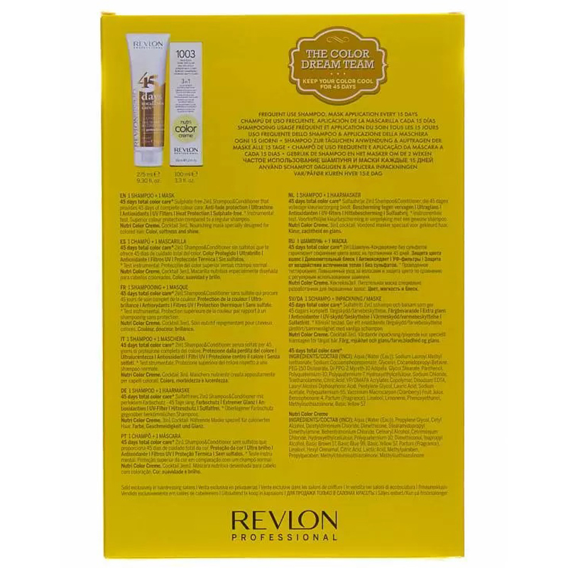 Ревлон Профессионал Набор «Теплый блонд»: крем-краска 100 мл + шампунь-кондиционер 275 мл (Revlon Professional, Revlonissimo) фото 2