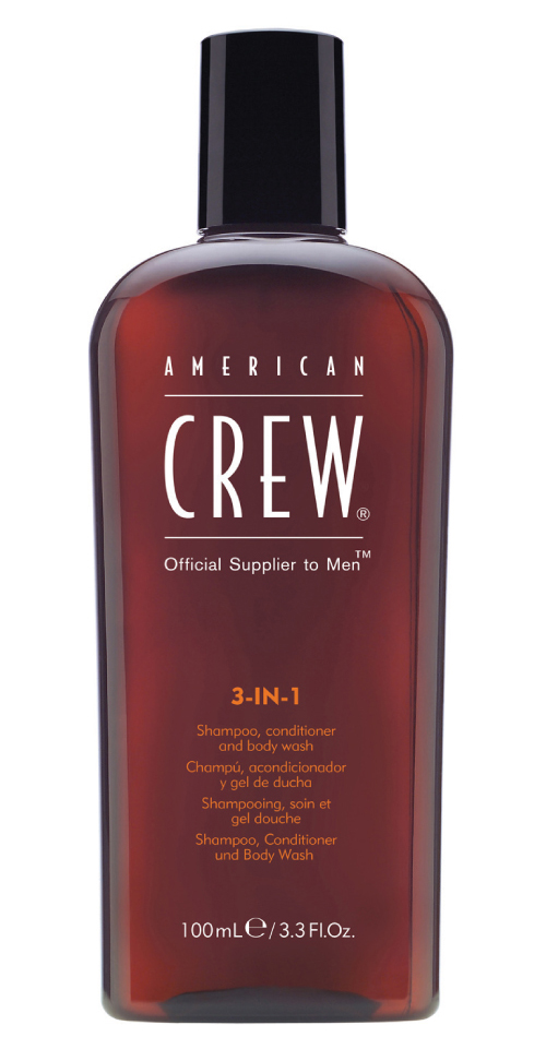 Американ Крю 3 в 1 Шампунь, кондиционер и гель для душа, 100 мл (American Crew, Hair&Body) фото 0