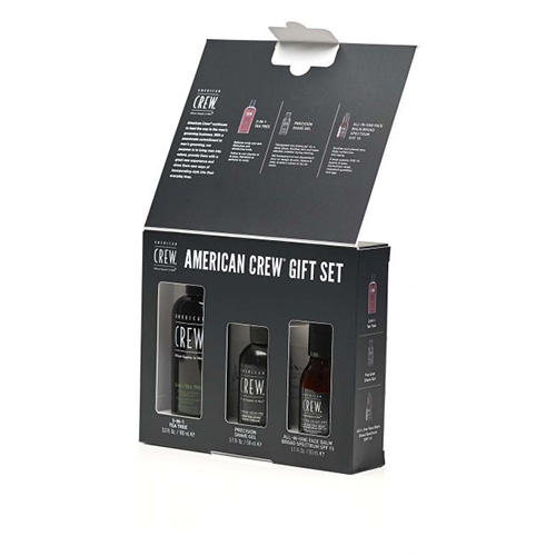 Американ Крю Набор CREW (3 в 1 TEA TREE 100 мл, Pr. Shave Gel SSC 50 мл, All in One Face Balm SSC 50 мл) (American Crew, Hair&Body) фото 0