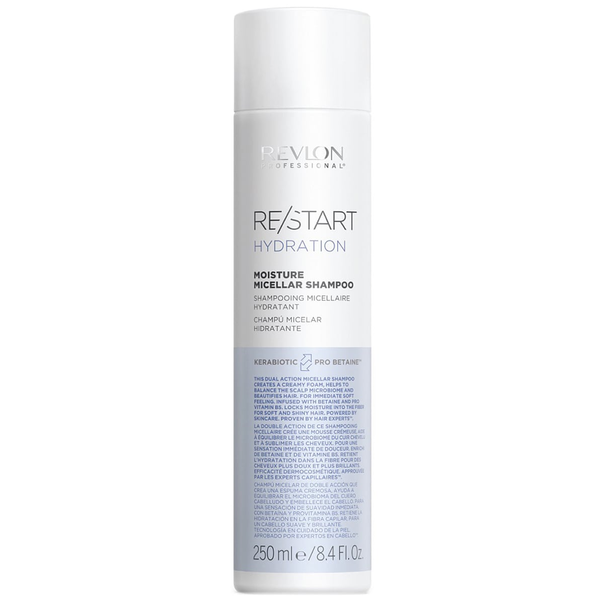 Ревлон Профессионал Moisture Micellar Shampoo Мицеллярный шампунь для нормальных и сухих волос, 250 мл (Revlon Professional, Restart) фото 0