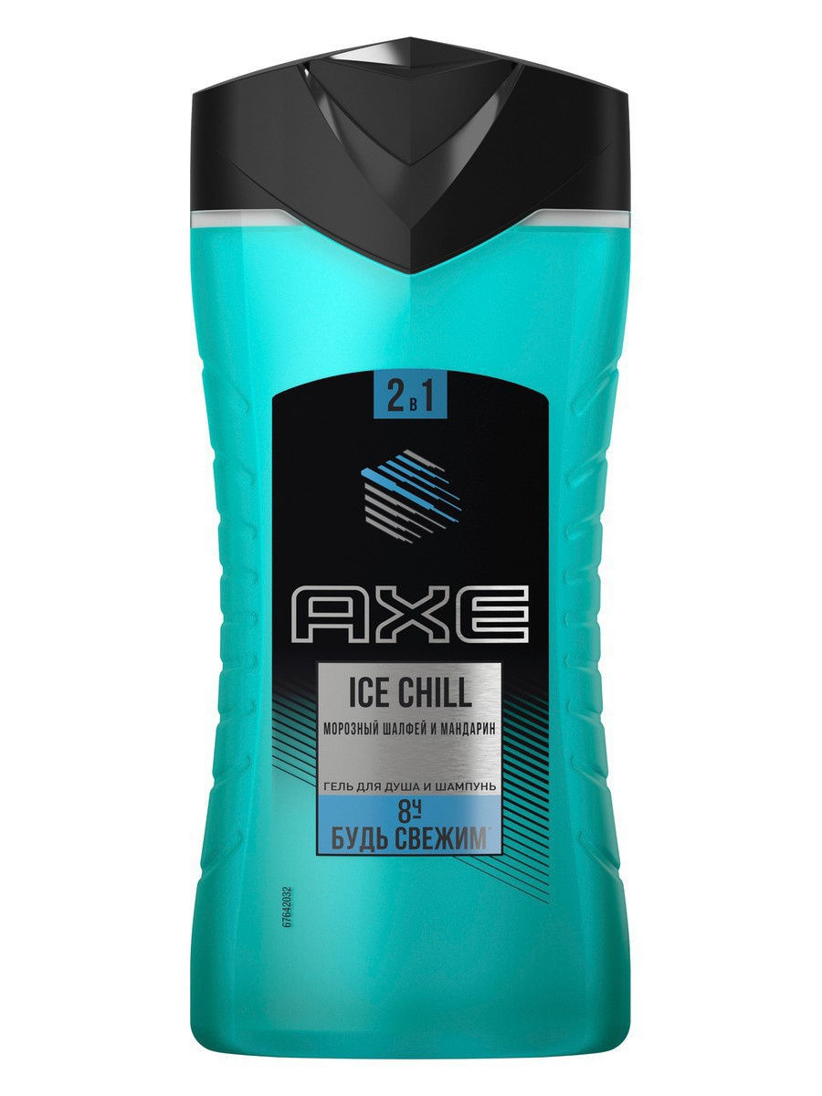 Акс Гель для душа и шампунь мужской Ice Chill 250 мл (Axe, Гели для душа) фото 0