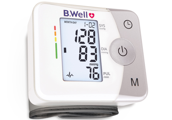 цена B.Well Тонометр MED-57 автоматический на запястье с увеличенной манжетой 1 шт (B.Well, MED)
