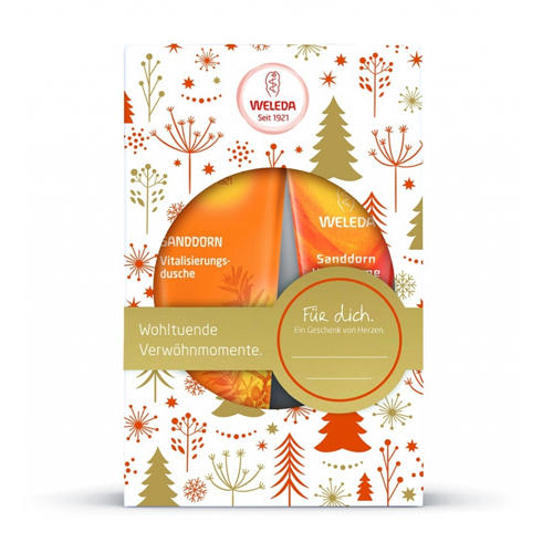 Веледа Подарочный набор: «Сочная облепиха»: Гель для душа 200 мл + Крем для рук 50 мл (Weleda, Облепиховая линия) фото 3