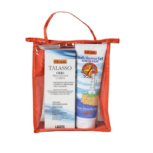 Гуам Набор Линия Talasso №11: Гель для душа увлажняющий 250 мл + Масло для тела массажное подтягивающее антицеллюлитное 200 мл (Guam, Talasso) фото 0