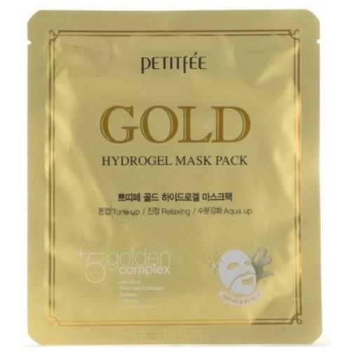 Петитфи Гидрогелевая маска для лица с золотом, 32 г (Petitfee, Hydrogel Mask Pack) фото 0