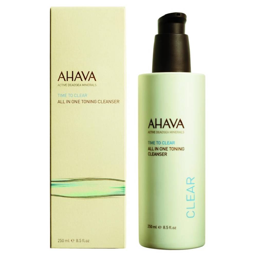 цена Ahava Тонизирующее очищающее средство Все в одном All-In-One Toning Cleanser, 250 мл (Ahava, Time To Clear)