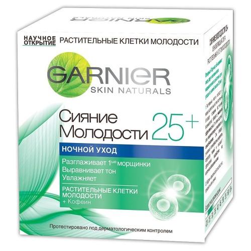 Гарньер Крем ночной Клетки Молодости Сияние Молодости 25+ 50мл (Garnier, Клетки молодости) фото 0