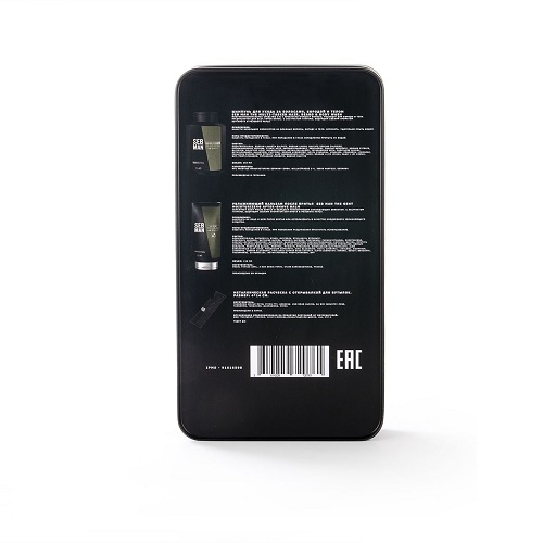 Себман Набор подарочный: шампунь 3-в-1 + увлажняющий бальзам после бритья + расческа 1 шт (Sebman, Для волос) фото 1